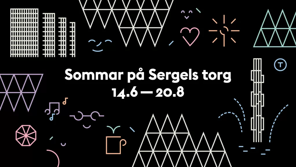 Grafisk manér Sommar på Sergels torg